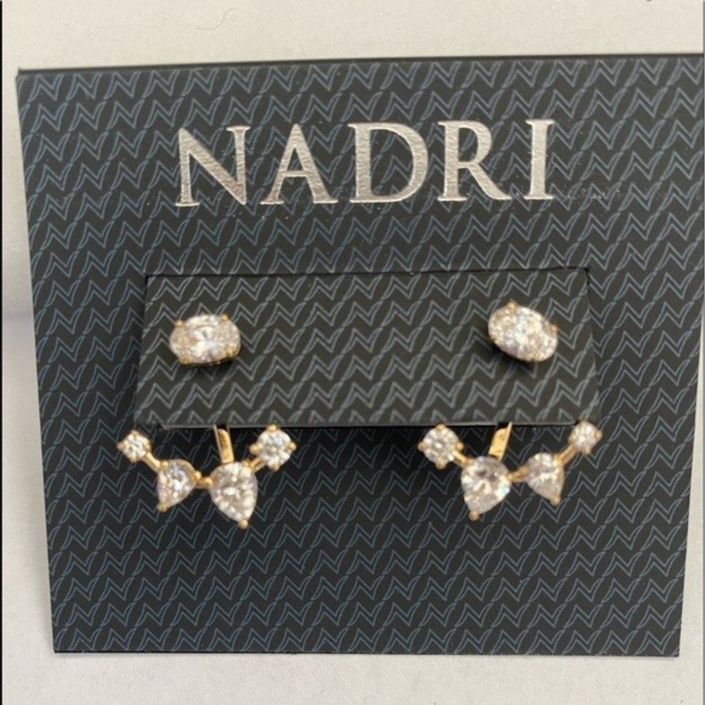 Nadri detachable stud earrings